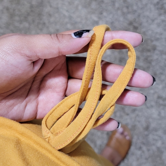 SHAKE IT OFF ROMPER GOLDEN YELLOW - Picture 6 of 9